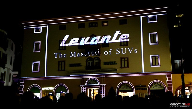 Video Mapping Maserati Levante @ Cortina D’Ampezzo Cormayeur